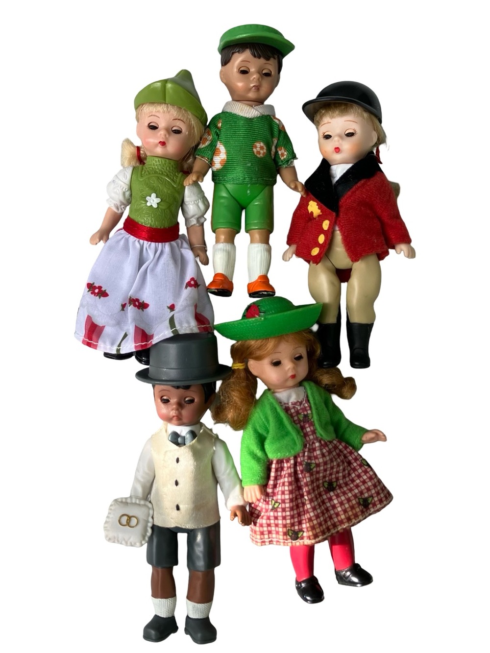 Madame Alexander Dolls McDonald’s Lot Of 5 Ring Carrier Boy Lady Bug Girl…VTG